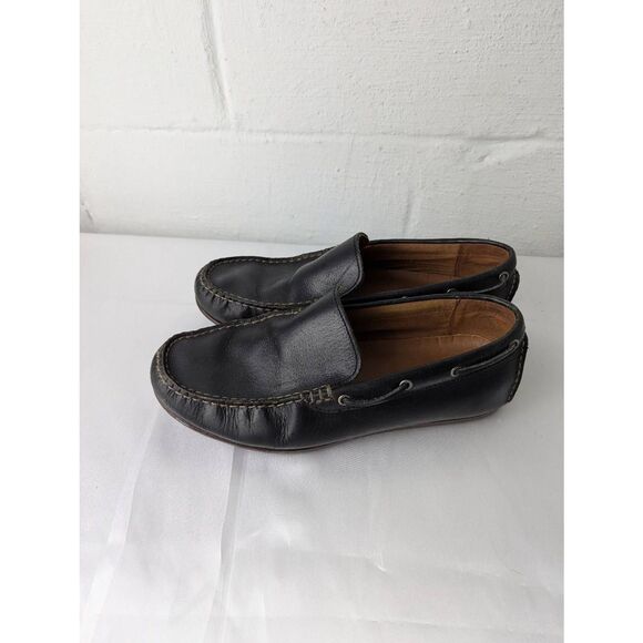 Frye Shoes Mens 9.5 Black Leather Casual Driving‎ Loafers main image 5